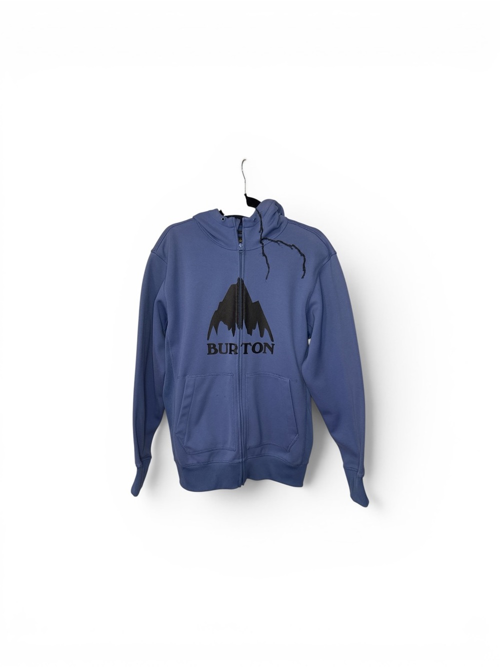 Burton Men's Slate Blue Full-Zip Hoodie with Black Logo Large